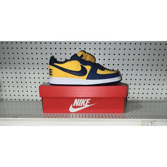 Nike Terminator Low OG Michigan Mens Leather Basketball Shoes Size 9 FJ4206-700